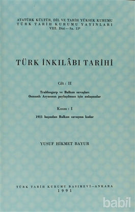 Picture of Türk İnkılabı Tarihi Cilt: 2 Kısım: 1
