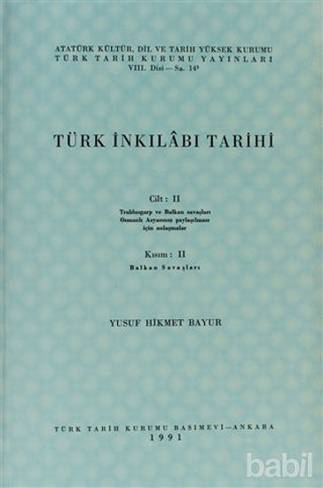 Picture of Türk İnkılabı Tarihi Cilt: 2 Kısım: 2