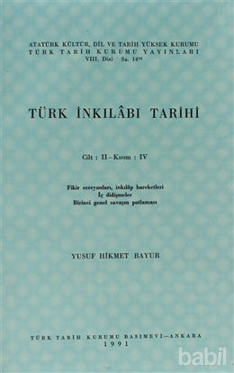 Picture of Türk İnkılabı Tarihi Cilt: 2 Kısım: 4