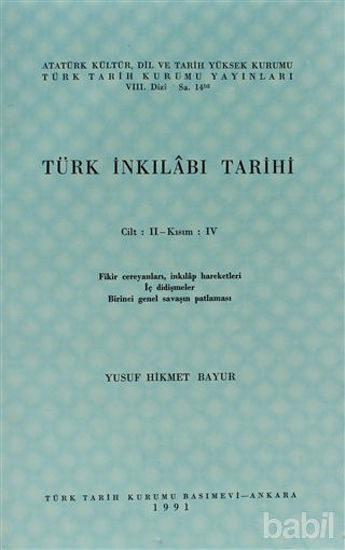 Picture of Türk İnkılabı Tarihi Cilt: 2 Kısım: 4