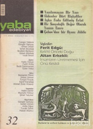 Picture of Yaba Edebiyat Dergisi Sayı: 32
