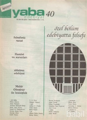 Picture of Yaba Edebiyat Dergisi Sayı: 40