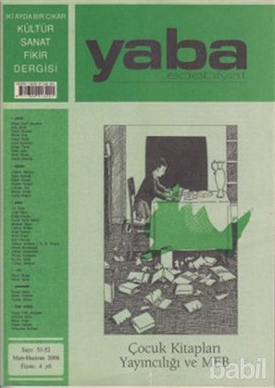 Picture of Yaba Edebiyat Dergisi Sayı: 51-52