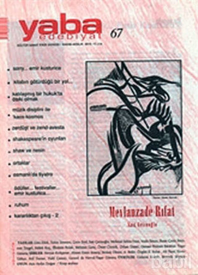 Picture of Yaba Edebiyat Dergisi Sayı: 67