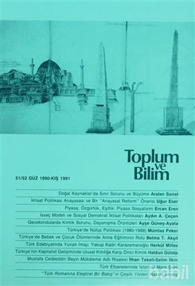 Picture of Toplum ve Bilim 51/52