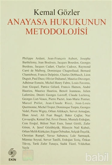 Picture of Anayasa Hukukunun Metodolojisi
