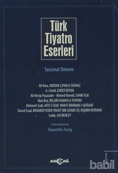Picture of Türk Tiyatro Eserleri 4 Tanzimat Dönemi