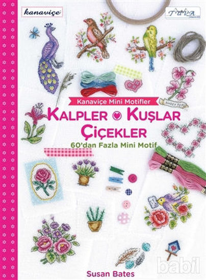 Picture of Kanaviçe Mini Motifler Kalpler, Kuşlar ve Çiçekler