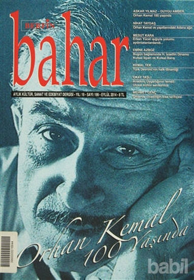 Picture of Berfin Bahar Aylık Kültür, Sanat ve Edebiyat Dergisi Sayı : 199