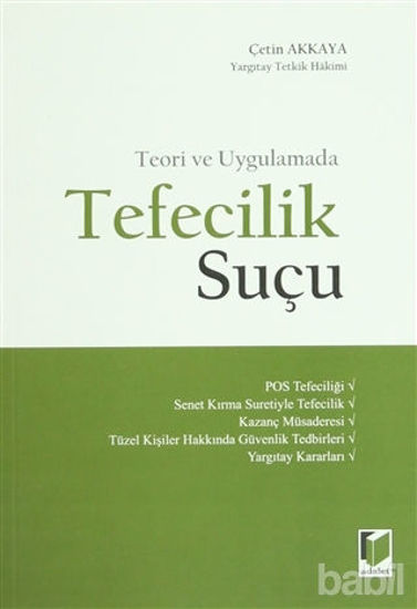 Picture of Teori ve Uygulamada Tefecilik Suçu