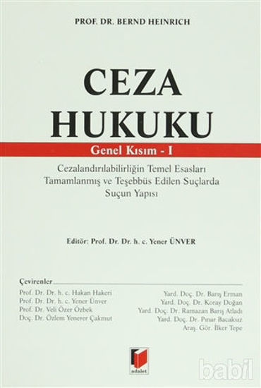 Picture of Ceza Hukuku Genel Kısım - 1