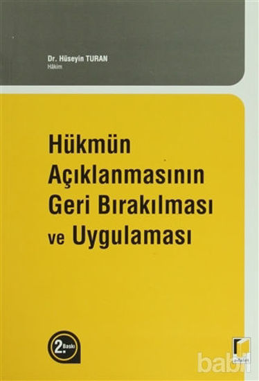 Picture of Hükmün Açıklanmasının Geri Bırakılması ve Uygulaması