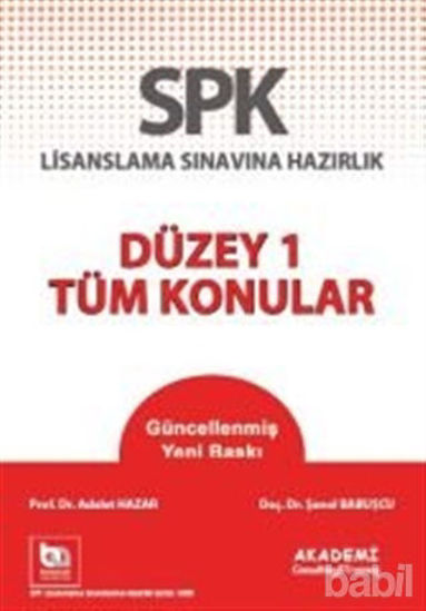 Picture of SPK Lisanslama Sınavına Hazırlık Düzey 1 - Tüm Konular