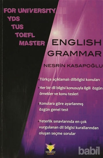 Picture of For University YDS TUS TOEFL Master English Grammar
