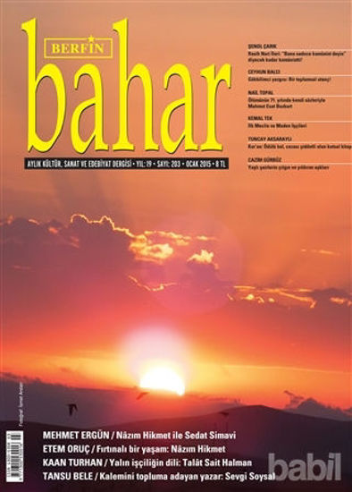 Picture of Berfin Bahar Aylık Kültür, Sanat ve Edebiyat Dergisi Sayı : 203
