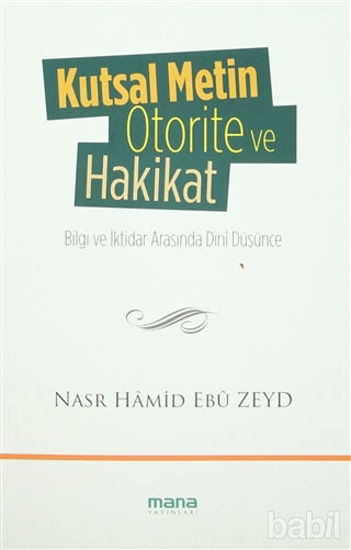 Picture of Kutsal Metin Otorite ve Hakikat