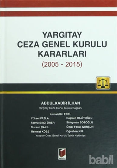 Picture of Yargıtay Ceza Genel Kurulu Kararları (2005-2015)
