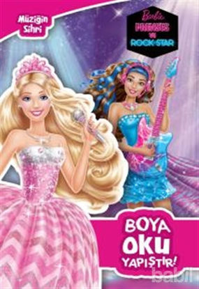 Picture of Barbie Prenses ve Rock Star - Müziğin Sihri Boya Oku Yapıştır