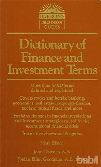 Picture of Barron's Dictionary Of Finance And İnvestment Terms