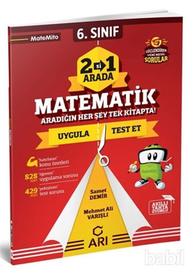 Picture of Arı 6. Sınıf Matemito Akıllı Defter Set (Defter Test Ödev)