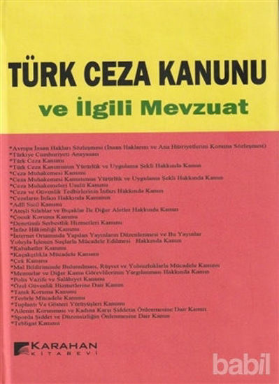 Picture of Türk Ceza Kanunu ve İlgili Mevzuat