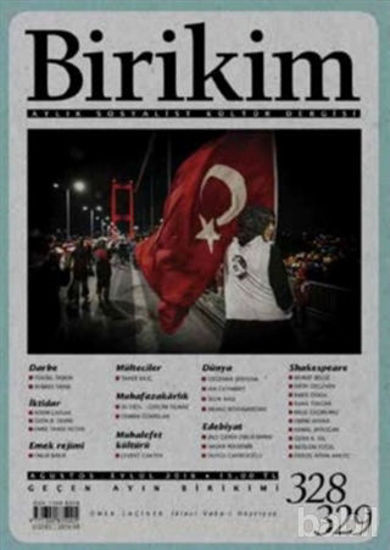Picture of Birikim Aylık Sosyalist Kültür Dergisi Sayı: 328-329 Ağustos-Eylül 2016