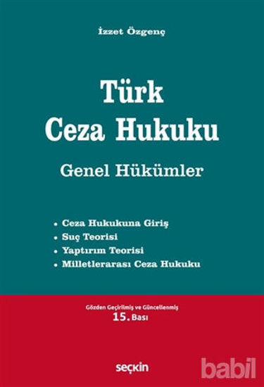 Picture of Türk Ceza Hukuku Genel Hükümler