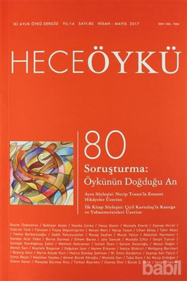 Picture of Hece Öykü Dergisi Sayı: 80 Nisan-Mayıs 2017