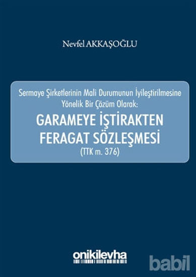 Picture of Garameye İştirakten Feragat Sözleşmesi (TTK m. 376)