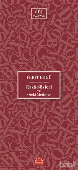 Picture of Kaza Sözleri ve Öteki Metinler