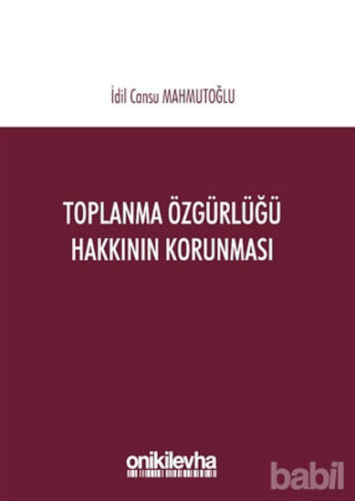 Picture of Toplanma Özgürlüğü Hakkının Korunması