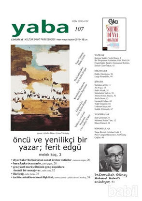 Picture of Yaba Edebiyat Dergisi Sayı: 107 Nisan-Mayıs-Haziran 2018