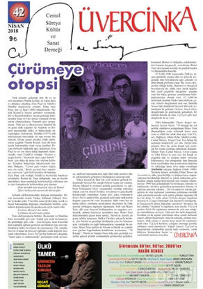 Picture of Üvercinka Dergisi Sayı: 42 Nisan 2018