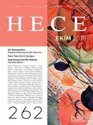 Picture of Hece Aylık Edebiyat Dergisi Yıl: 22 Sayı: 262 Ekim 2018
