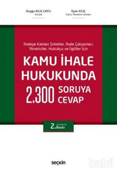 Picture of Kamu İhale Hukukunda 2300 Soruya 2300 Cevap