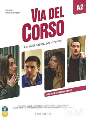 Picture of Via del Corso A2 Libro Dello Studente ed Esercizi   2 CD Audio   DVD