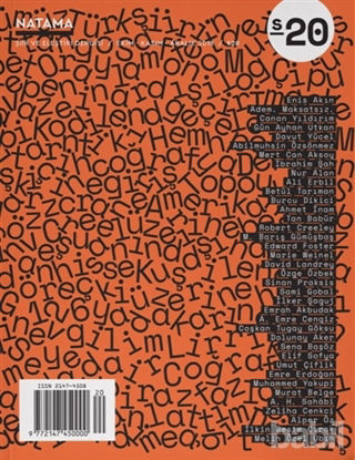 Picture of Natama Şiir Dergisi Sayı: 20 Ekim - Kasım - Aralık 2018