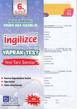 Picture of 6. Sınıf İngilizce Yaprak Test