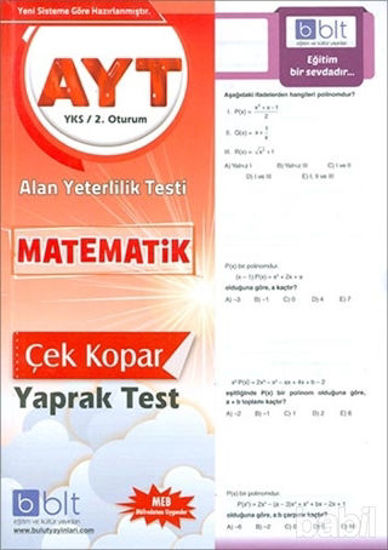 Picture of AYT Matematik Yaprak Test