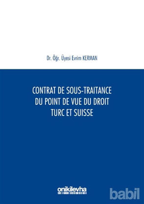Picture of Contrat De Sous-Traitance Du Point De Vue Du Droit Turc Et Suisse