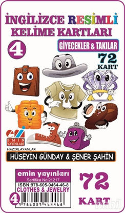 Picture of Giyecekler ve Takılar - İngilizce Resimli Kelime Kartları 4