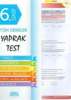 Picture of 6. Sınıf Tüm Dersler Yaprak Test