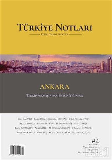 Picture of Türkiye Notları Fikir Tarih Kültür Dergisi Sayı: 4