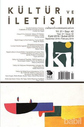 Picture of Kültür ve İletişim Dergisi Sayı: 42 Yıl: Eylül 2018 / Şubat 2019