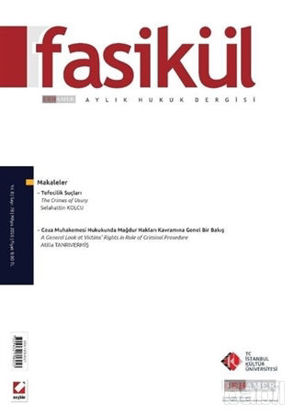 Picture of Fasikül Aylık Hukuk Dergisi Sayı: 78