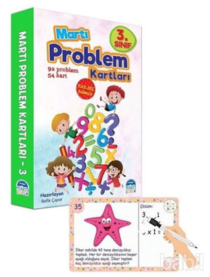 Picture of 3. Sınıf Problem Kartları - Yaz Sil Kalemli