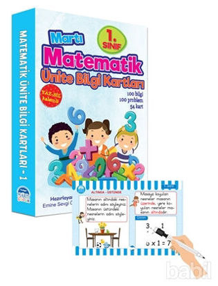 Picture of 1. Sınıf Matematik Ünite Bilgi Kartları - Yaz Sil Kalemli