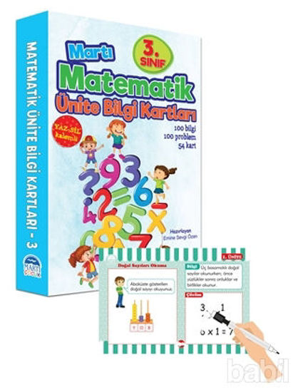 Picture of 3. Sınıf Matematik Ünite Bilgi Kartları - Yaz Sil Kalemli
