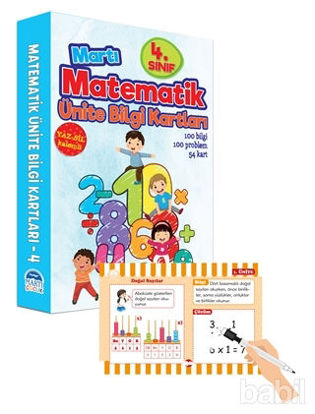 Picture of 4. Sınıf Matematik Ünite Bilgi Kartları - Yaz Sil Kalemli