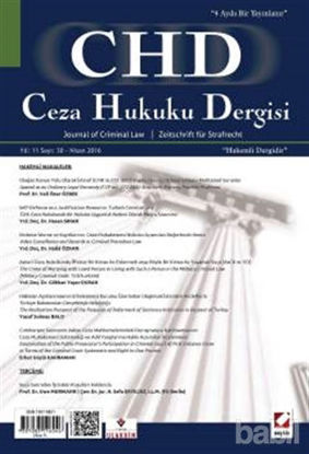 Picture of Ceza Hukuku Dergisi Sayı: 30 Nisan 2016